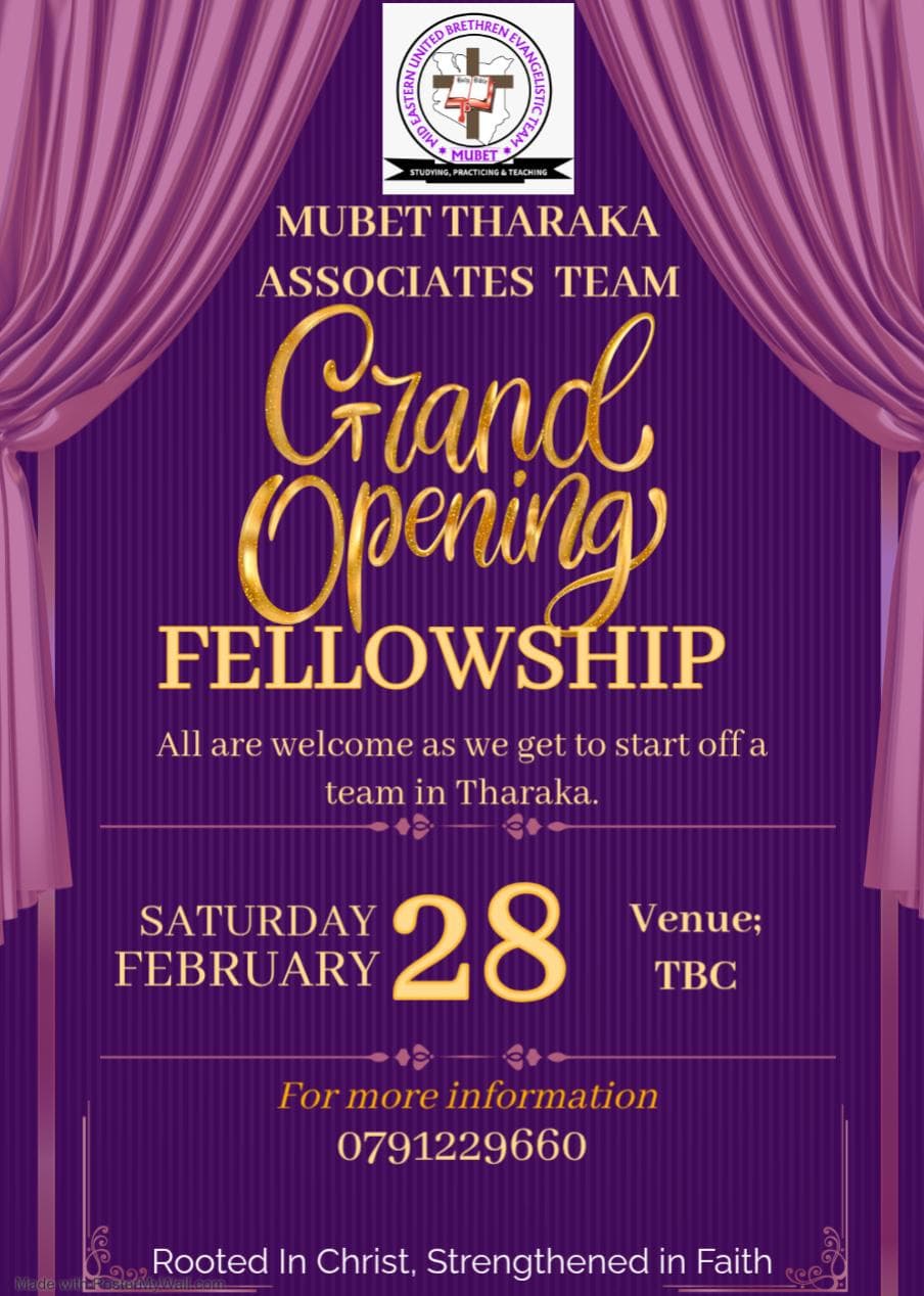 February Monthly Fellowship Tharaka